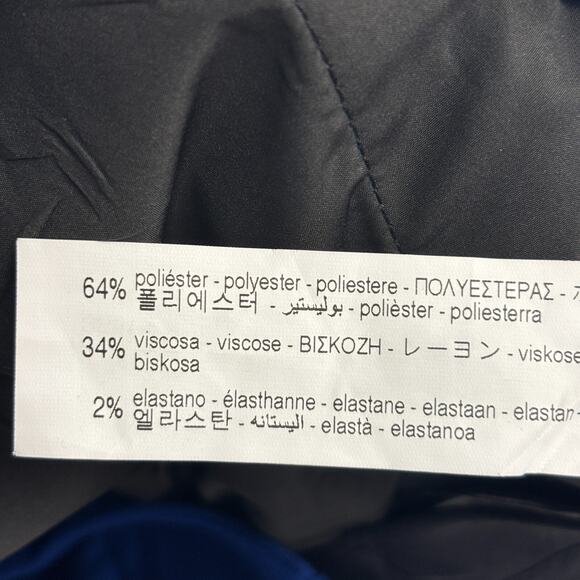 Zara Womens Cuffed Dopamine Chic Pleated Trousers Size 29 Blue Hipster Mod NWT - Picture 5 of 10